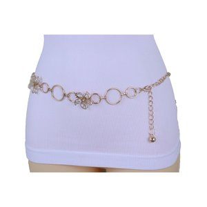 Cintura Fashion Donna Argento Metallica Sottile – Matrimonio E Cerimonia – Taglia S-M